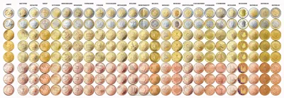 Евро монеты разных стран 60 картинок