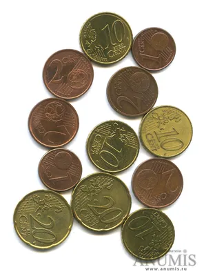 Купить монету Набор Разменных Евро Монет Разных Стран 2004 г. по цене 3060  руб.