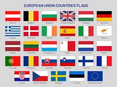 Европейские флаги картинки
