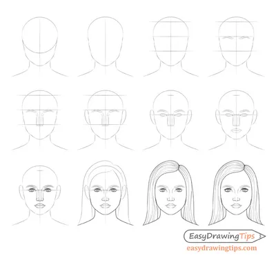 How To: Draw Face | Easy Beginner Proportion Tutorial - YouTube