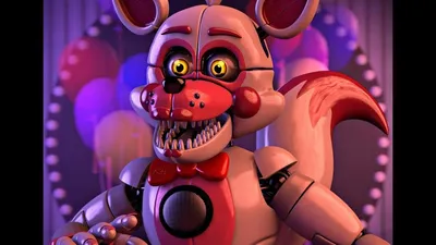 Шаблон Mangle funtime foxy FNAF Мангл фантайм фокси ФНАФ - Рисовач .Ру