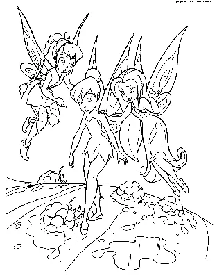Раскраска Феи утешают Динь-Динь | Раскраски Феи (Tinker Bell) Фея Динь  (Тинкер Белл) Fairies coloring pages