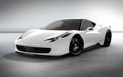 Обои для рабочего стола Ferrari 458 Italia черных авто 1920x1080