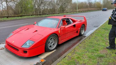 Ferrari F40 supercar worth more than £1m seized by police - because driver  had no insurance | ITV News Anglia