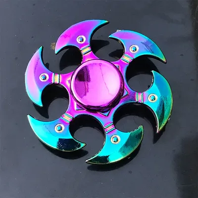 Metal Rainbow Fidget Spinner EDC Hand Spinner Anti-Anxiety Toy for Spinners  Focus Relief Stress ADHD Finger Spinner Kids Toys