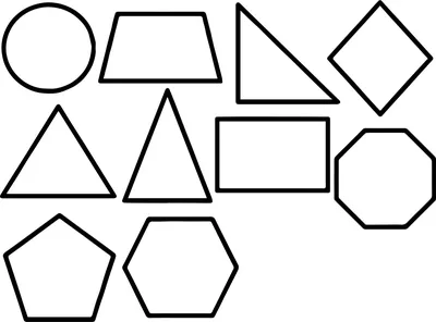Раскраски Геометрические фигуры для детей 3 4 лет (36 шт.) - скачать или  распечатать бесплатно #3415