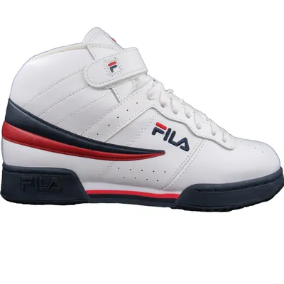 Mens FILA Activisor Viz Mid Basketball Shoe Black Red