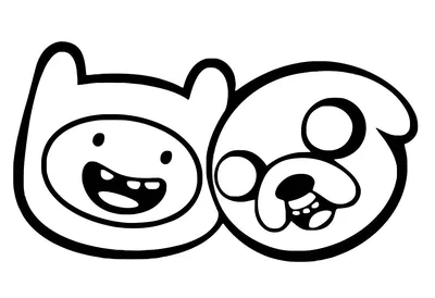 Раскраска БиМо, Финн и Джейк | Раскраски Время приключений (Adventure Time  free colouring pages)