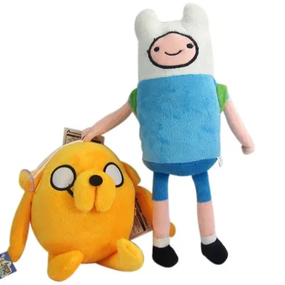 Набор мягких игрушек Финн и Джейк: купить плюшевые игрушки из мультфильма Время  приключений в магазине 