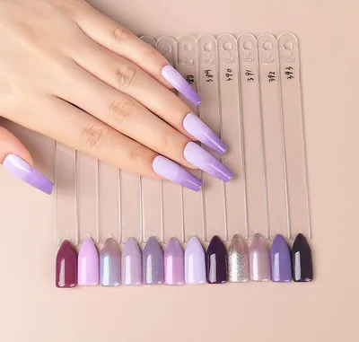 : LADYING 24 Pcs Purple Almond False Nails Short, Medium Press on  Nails with Flower French Designs, Stick on Nails for Women, Acrylic Fake  Nails Oval with Glue for Women Nails Art :