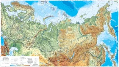Физическая карта россии картинки