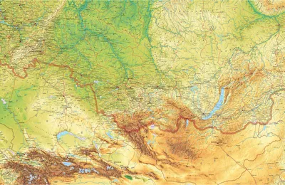 КР-0829 - Физическая карта России Учебные карты по Географии купить по цене  520,00 руб. в Нижнем Новгороде