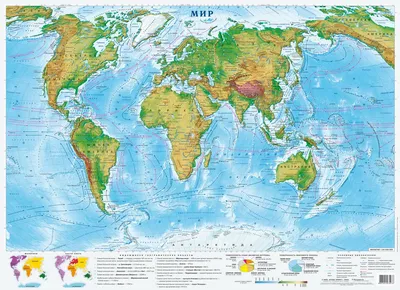 Книга "Карта мира политико-административная, физическая, настенная,  двусторонняя, 50х70 см." - купить книгу в интернет-магазине «Москва» ISBN:  4607051075078, 1159272