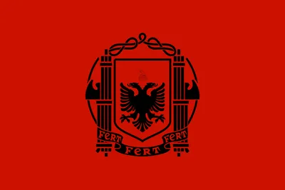 Флаг.ру: Кабинетный флаг Албании двухсторонний из атласа 100x150 | 100x150