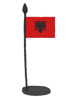 настольный флажок Албании купить флажки стран мира