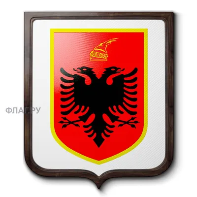 Флаг Албании с бахромой, однослойный, шёлк, размер 88 х 144 см |  
