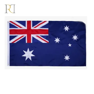 Флаг.ру: Кабинетный флаг Австралии двухсторонний из атласа 100x150 | 100x150