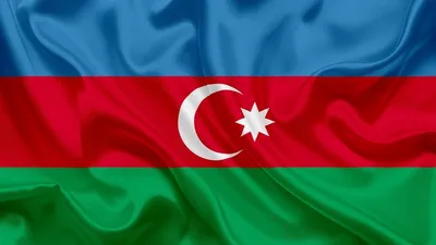 Флаг Азербайджана 0013, 15x22.5 см, атлас - купить в Баку. Цена, обзор,  отзывы, продажа