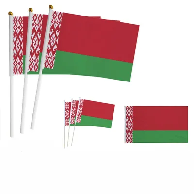 Фотофлаг 100 шт., ручной флаг Беларуси, 14*21 см, США, Беларусь, небольшой  ручной машущий флаг, домашний декор для помещений и улицы | AliExpress