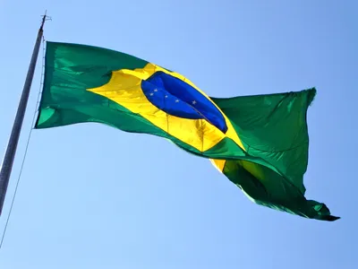 0190 Шеврон Флаг Бразилии