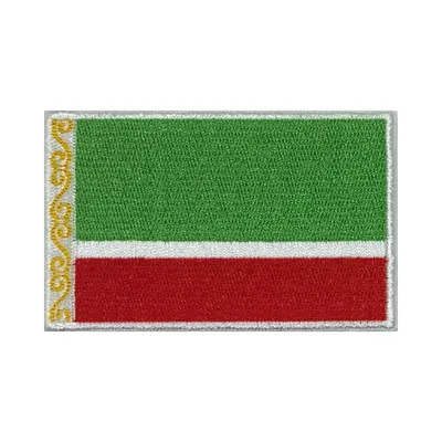 Флаг Чечни - Чеченской Республики Рамзан Кадыров на шёлке, 90х135 см - для  ручного древка | AliExpress