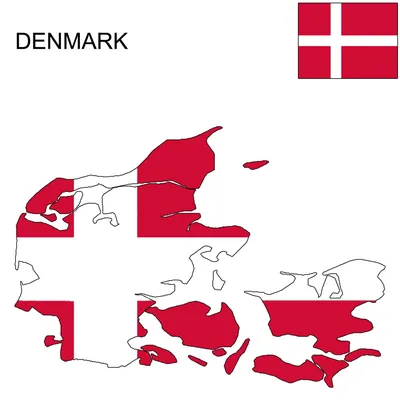Флаг Дании с шестом 6,23 м алюминий купить в Германии - 