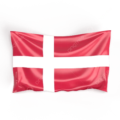 Флаг.ру: Кабинетный флаг Дании двухсторонний из атласа 100x150 | 100x150