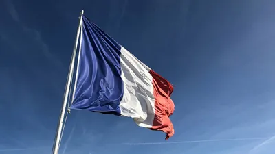 Флаг Франции — стоковые фотографии и другие картинки Белый фон - Белый фон, Французский  флаг, Флаг - iStock