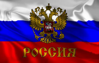 Купить флаг России с гербом 90х135 см из шелка | INARI