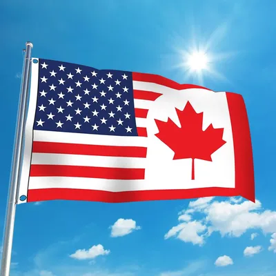 Флаг Канады, США, Национальный флаг Канады, США, флаг дружбы, комбинация,  впечатления дружбы, декоративный вертикальный Садовый флаг для улицы |  AliExpress