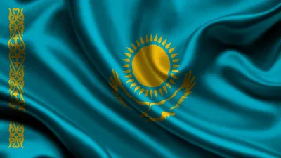 Флаг Казахстана — Купить на  ᐉ Удобная Доставка (732183613)