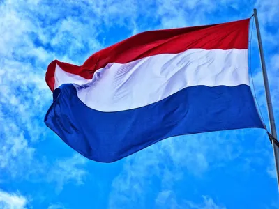 Нашивка флаг Нидерланды - Украина| Купить шеврон флаг Украины на липучке