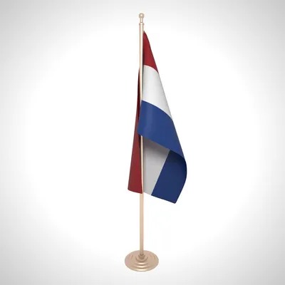 Флаг Нидерландов в красном, белом и синем цветах - онлайн-пазл