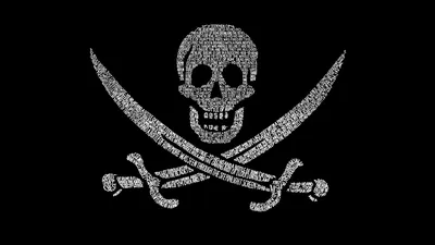 Большой пиратский флаг
