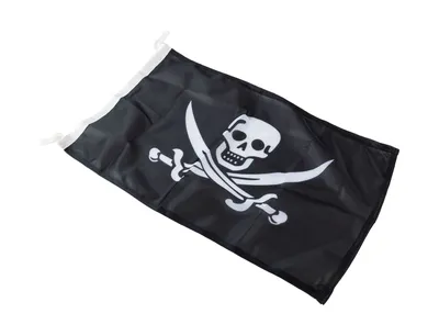 Флаг пирата «Пираты», 30х45 см, флагшток (1528193) - Купить по цене от   руб. | Интернет магазин 