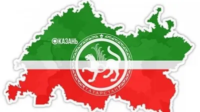 Развевающийся флаг татарстана - регион россии на белом му | Премиум векторы