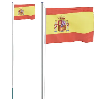 Флаг Испании на белом фоне, вид сверху :: Стоковая фотография :: Pixel-Shot  Studio