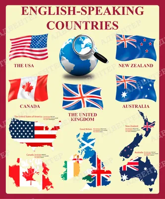 Англоговорящие флаги стран стоковое фото. изображение насчитывающей свобода  - 13521736