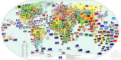 Иконки национальные флаги стран Мира за 5 €
