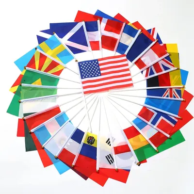Флаги разных стран с волнистыми ручками, оптом | AliExpress