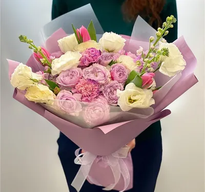 Купить Букет цветов Розовый фламинго в Москве с быстрой доставкой в день  заказа