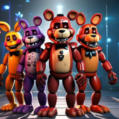 Купить Новые Five Nights At Freddy's 4 FNAF Медведь Фредди Фокси Бонни Чика  плюшевые игрушки мягкие куклы детский подарок 20-25 см | Joom