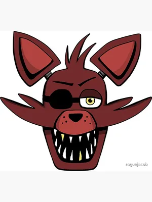 FNAF Plush Foxy" Sticker for Sale by Amberlea-draws | Redbubble