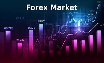 Forex trading signs round design template thin Vector Image