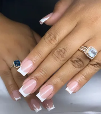 A Short French Manicure Is Easier with This TikTok Hack