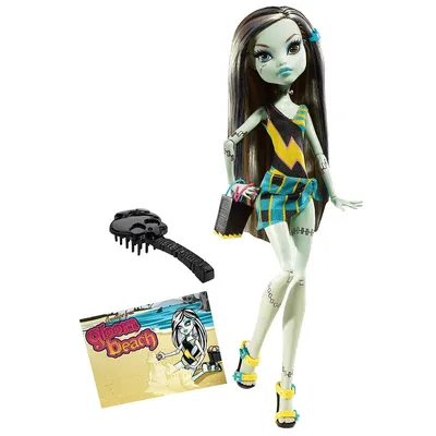Купить кукла Monster High Фрэнки Штейн - Мрачный пляж T7988, цены на  Мегамаркет