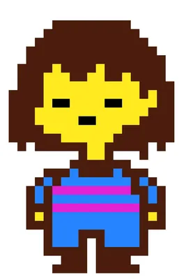 Undertale Frisk Sprite | Undertale pixel art, Pixel art, Pixel characters