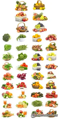 Картинки овощи и фрукты на прозрачном фоне (49 фото) - 49 фото
