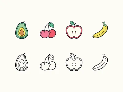 Легкие рисунки еды для срисовки - Рисование , Для девочек, для детей от 5  лет | HandCraftGuide