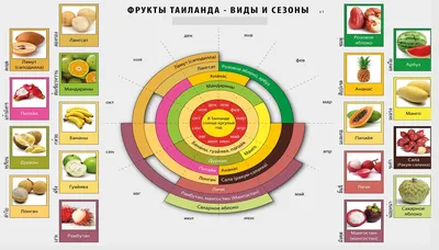 Фрукты Таиланда — фото с названиями, описанием и сезонностью